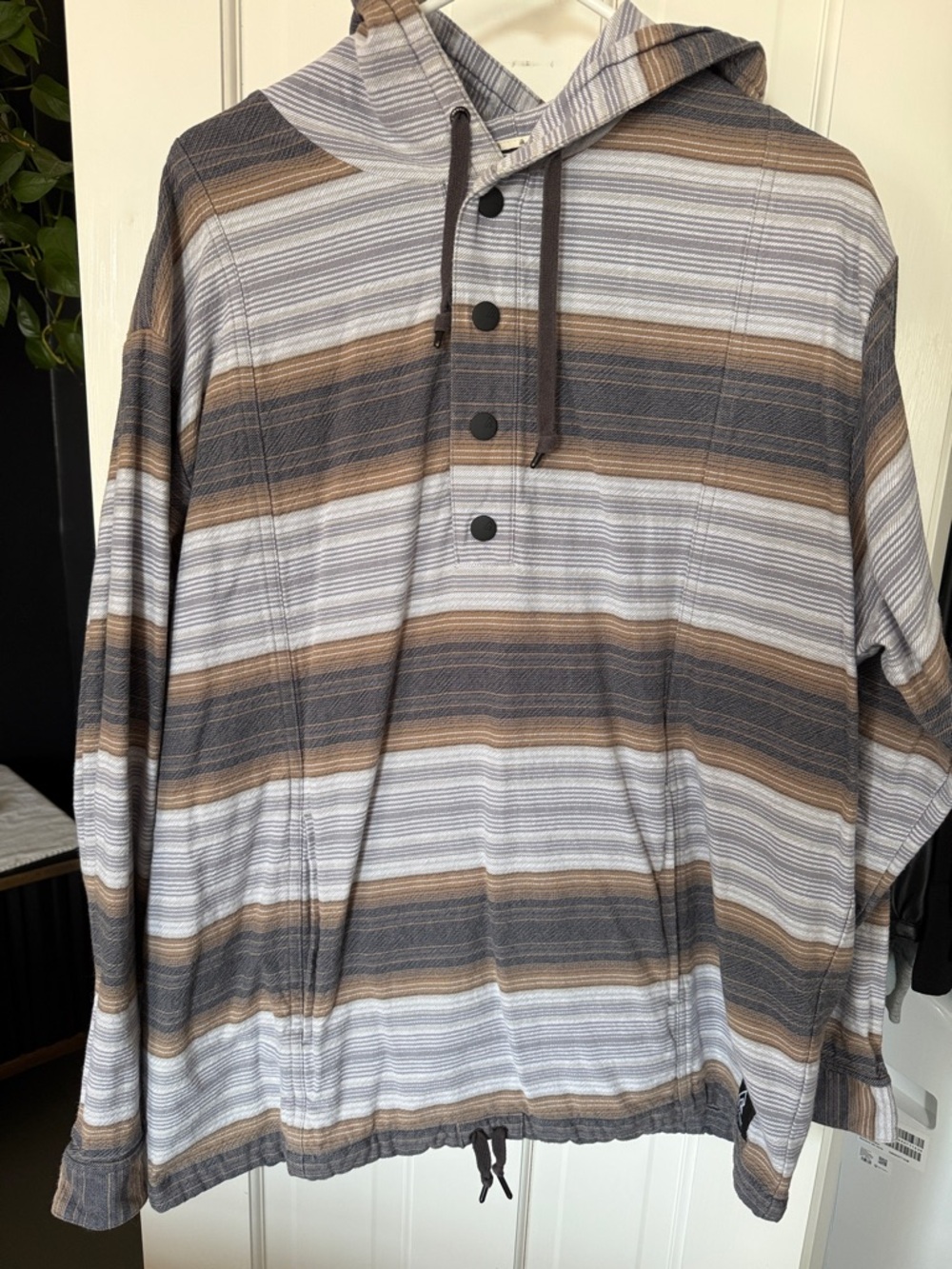 Ripzone Striped Hooded Pullover - 100% Cotton